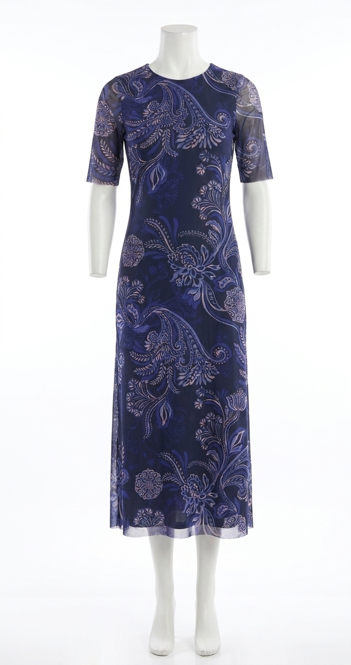 NEW JOHNNY WAS astrid mesh midi dress in miko